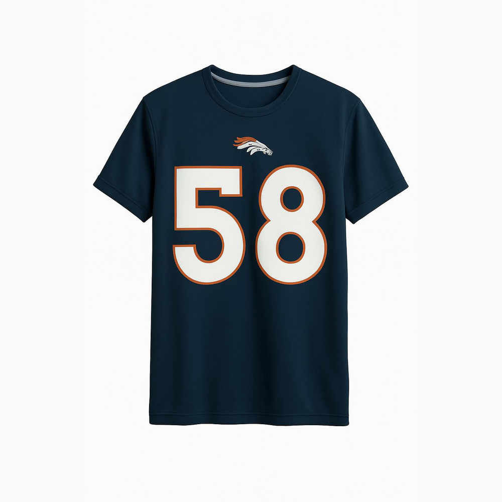 Blue Sports Jersey with Number 58